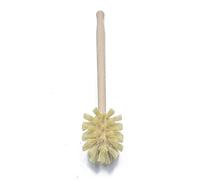 Diheohg Escobilla para inodoro, de madera de haya, cerdas de cáñamo con 360° de fuerza de limpieza