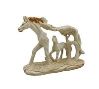 Diheohg Escultura de caballo de resina, estatua india de caballo, decoración del hogar, decoración de escritorio, figuras de animales