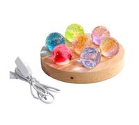 Diheohg Fantasía Bola De Estrellas De Cristal Planeta Luminoso Astronomía Bola Planetaria Estilo Fantástico Decoración del Hogar A