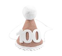 Diheohg Gorro de fiesta de cumpleaños para bebé, medio año, gorro de fiesta de bebé, decoración de cumpleaños, duradero C