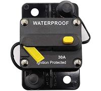 Diheohg Interruptor de potencia de 30 amperios, 12 V - 48 V CC, reinicio manual para la protección del motor de trolling Rv Marine Boot sistema de vehículos (30 A)