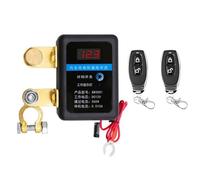 Diheohg Interruptor de separación de batería de 12 V 260 A, color negro, accesorio para coche, apagado automático, evita la descarga de la batería con mando a distancia coche, A