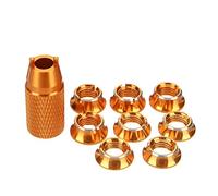 Diheohg Interruptor de transmisor inalámbrico, tuerca fija y llave para RadioLink Futaba JR mando a distancia T8FG T14SG T18Sz T16Sz, amarillo