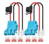 Diheohg Juego de 2 conectores de arnés de 12 AWG para Peg Perego 12 V batería SLA coche asiento juguete con fusible