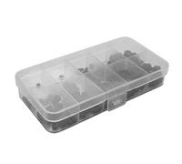 Diheohg Juego de 200 tornillos prisioneros hexagonales M3, M5, M6, M8 (aleación de acero negro)