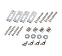 Diheohg Juego de 4 abrazaderas de riel en T, mini T carriles inferiores, kit de abrazaderas compatible con 3018-PRO, 3018-PROVer, 1810-PRO CNC fresadora