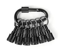 Diheohg Juego de 6 portabrocas para llavero, 1/4 hexagonales, diseño de cambio rápido para llaves de vaso, destornilladores y brocas