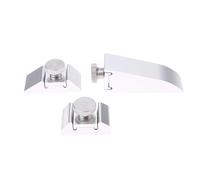 Diheohg Marco de papel de lija de 3 piezas de aleación de aluminio, pinza de lijado, cepilladora de esquinas interiores, pulido, papel de lija manual, lijadora de bordes de cuero