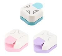 Diheohg Perforadora de papel redonda con 3 esquinas, varios para hacer tarjetas, cartón laminado, álbumes de recortes, manualidades de papel, tarjetas de visita
