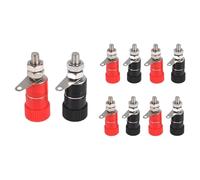 Diheohg R 10 unidades 3,8 mm rosca 4 mm conector banana hembra conector de poste de unión abrazadera