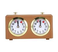 Diheohg Reloj de ajedrez mecánico analógico para juego de ajedrez Reloj Relojes oficiales No requiere batería