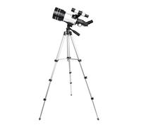 Diheohg Telescopio astronómico para niños, 150 unidades, refractor de 70 mm, para principiantes, con soporte para teléfono Bluetooth, duradero, fácil de usar