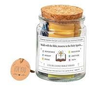 Diheohg Vaso de esperanza con versículos bíblicos, altar con versículos de la Biblia, altar con versículos de oración, regalos de fuerza emocional, duradero, fácil de instalar B