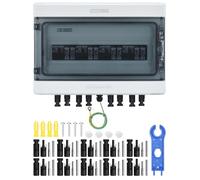 DIHOOL CC Proteccion contra sobretensiones PV 4 cadenas caja de conexion solar para 4 por 500W modulos solares placas solares balcon 25A interruptor separador CC PV instalacion solar