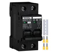 DIHOOL Disyuntor de corriente continua 1000VDC disyuntor PV solar fusible fotovoltaico automático (DC1000V,2 polo,15 amperios)