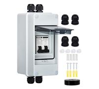 DIHOOL Interruptor automático de fusibles PV, sistema PV CC, IP65, disyuntor solar, DC12-400 V, 10-63 A, protección de circuito CC de 2 pilog (30 A)