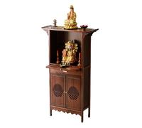 DIHRVTHC Altar Buddha con Mueble Vitrina, Armario Altar Feng Shui Chino con estantes, Altar Decorativo sobre Pedestal Adecuado para templos y hogares(34.7"/88cm)