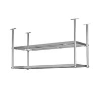 DIHRVTHC Estante de Techo de Acero Inoxidable 304 - Organizador Colgante Resistente para Copas y Utensilios, estantería para Cocina, Restaurante o Sala de Estar Duradera(90 * 35cm)