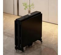 DIHRVTHC Mesa Plegable Extensible,Mesa de Comedor Plegable salvaspacio en Madera/metálico, Adecuada para 2-4 Personas, Espacios reducidos(Nero,120cm)