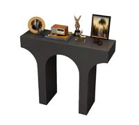 DIHRVTHC Mesa recibidor de Madera Resistente, Elegante y Funcional, Adecuada para la organización de Llaves, Bolsos, Plantas y Elementos Decorativos(Nero,140cm)