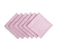 DII 100% algodón, Juego de servilletas Chambray, básicas de Gran tamaño, Color Rosa, 6 Unidades