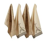 DII Algodón, Toalla de cocina S/4: París, 18x28"