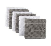 DII Basic Chef Collection - Juego de Toallas de Cocina de Rizo Surtidas, Juego de paños de Cocina, Color Gris, 6 Piezas