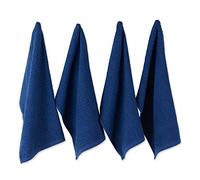 DII Basic, Terry Collection, Juego de paños Lisos de Cocina de gofre, 38 x 66 cm, 4 Unidades, Azul náutico