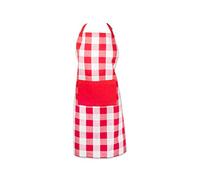 DII Buffalo Check, Colección de Cocina clásica de Granja, Delantal, Rojo y Blanco