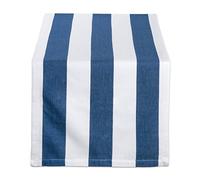 DII Cabana Colección de Mesa Dobby, Algodón, Azul Marino, 18x72 Table Runner