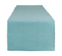 DII Camino de Mesa, algodón, Aguamarina, 13 x 72