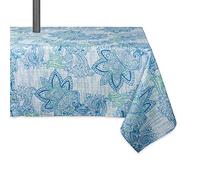 DII CAMZ10390 TC-Cremallera para Exteriores, Color (60 x 84 cm), Poliéster, Paisley Azul, 84 Inch (Round)
