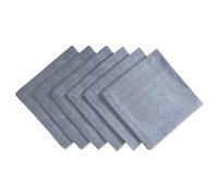 DII CAMZ36965 - Juego de servilletas de Cambray, 100% algodón, básicas, de Gran tamaño, Color Azul, 6 Unidades