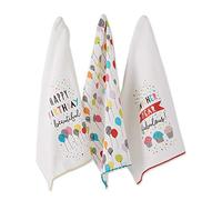 DII Cocina, algodón, Feliz cumpleaños, Juego de Toallas de Cocina