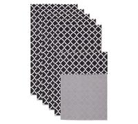 DII Colecciσn de revestimientos para frigorνfico, no adhesivo, cortado a medida, 12 x 24, celosνa negra, 6 piezas