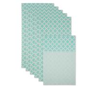 DII Colecciσn de revestimientos para frigorνfico, no adhesivo, cortado para adaptarse a 12 x 24 Aqua Lattice, 6 piezas