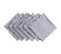 DII Colección de Mesa de Cocina 100% algodón Chambray, servilletas, Color Gris, 6 Unidades
