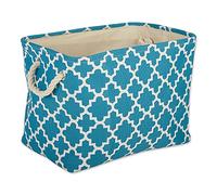 DII Contenedor de poliéster con asas de celosía, pequeño, azul tormenta