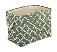 DII Contenedor de poliéster con asas para almacenamiento de celosía, mediano, alcachofa