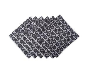 DII Cotton Napkin Set Lavable a máquina para Uso Diario, Algodón, Jacquard Herringbone, 50.8 x 50.8 cm (Set of 6), 6