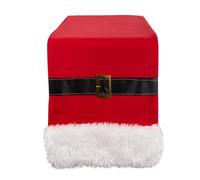 DII Decoración de Mesa de Navidad, decoración de Mesa de Temporada navideña, Camino de Mesa, 14 x 72 Pulgadas, cinturón Rojo de Papá Noel