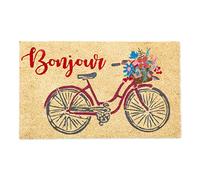 DII Felpudo de Fibra de Coco Natural para Interiores y Exteriores, Fibras de Coco, Bonjour., 18x30