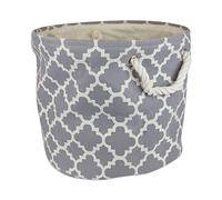 DII Home Essentials poliéster, Gray Lattice, S Round