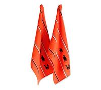 DII Juego de 2 toallas de cocina bordadas de algodón para Halloween, 18 x 28 pulgadas, toallas de cocina decorativas de gran tamaño, regalo perfecto para el hogar y la cocina, casa encantada