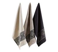 DII Juego de 3 paños de Cocina de algodón Jacquard francés, paños de Cocina Decorativos para Cocina Diaria y Hornear, macarrones franceses