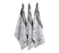 DII Juego de 3 Toallas de algodón Jacquard, 20 x 28 Pulgadas, paños de Cocina Decorativos para Cocina Diaria y menú