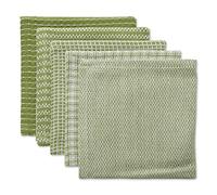 DII Juego de paños de Cocina Surtidos, algodón, Verde Antiguo, 12 x 12 Pulgadas