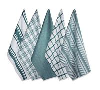 DII - Juego de paños de Cocina Tejidos Surtidos, 46 x 71 cm, 5 Unidades, Verde Azulado