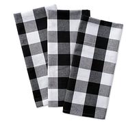 DII Kitchen Collection - Camino de Mesa (14x72 cm), Color Blanco y Negro, 100% algodón, Blanco y Negro, Dishtowels