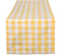 DII Mantel 100% algodón Lavable a máquina para Verano/Picnic, Amarillo, Table Runner